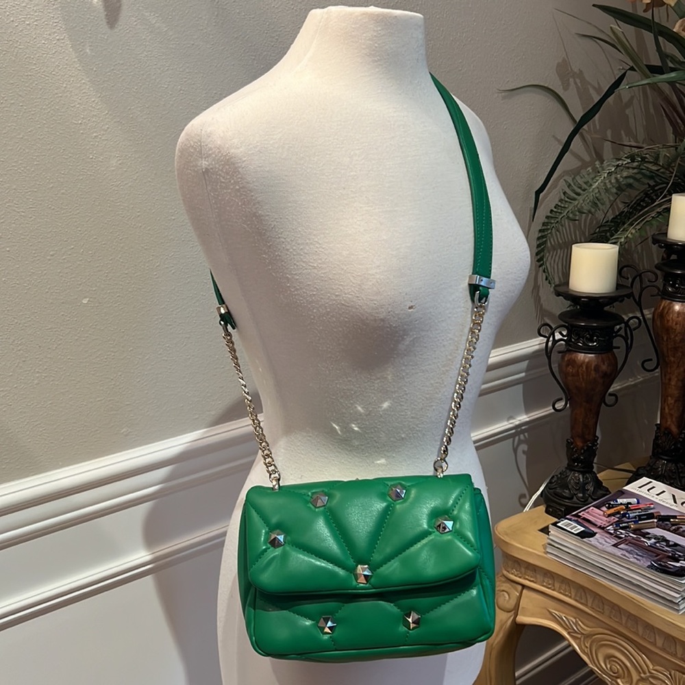 Zara studded quilted bag